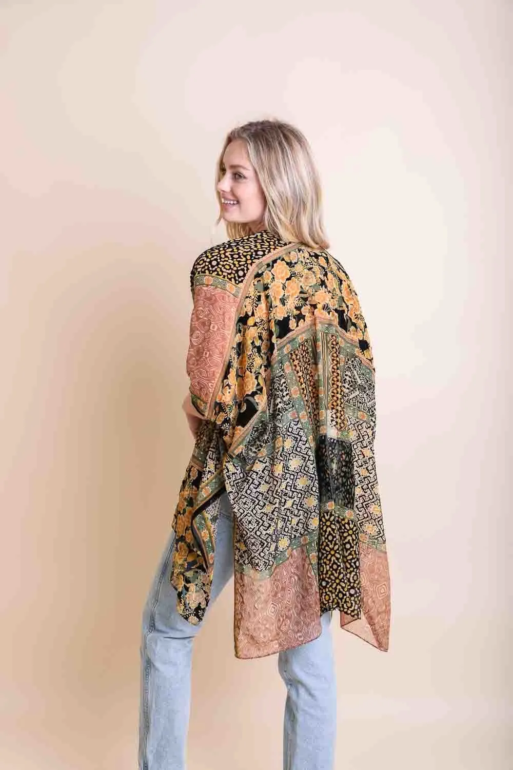 Bohemian Burnout Velvet Kimono