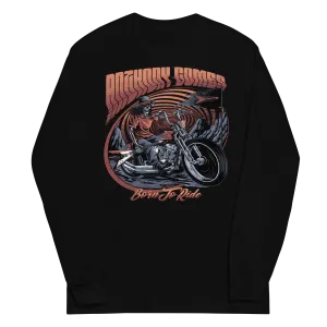 Born To Ride Men’s Long Sleeve Shirt - Available in 3 Colors (S-4XL)
