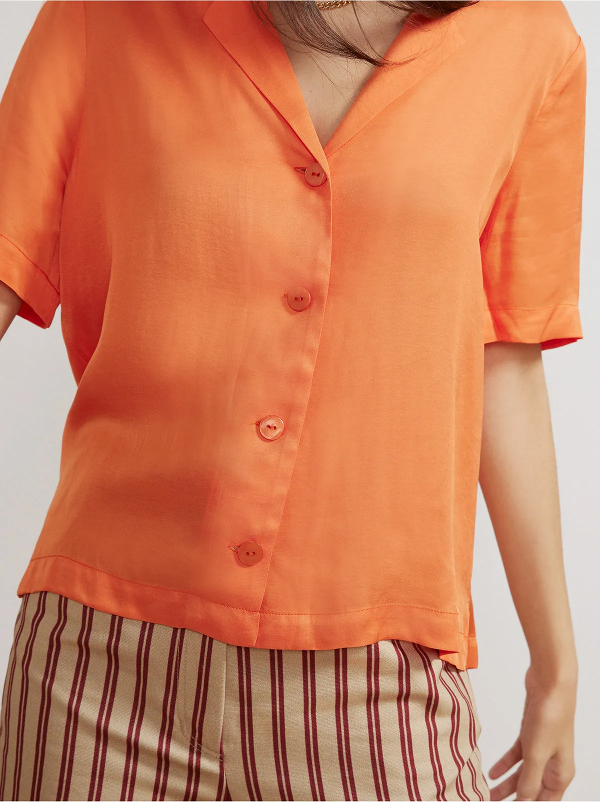 Cammy Tangerine Top