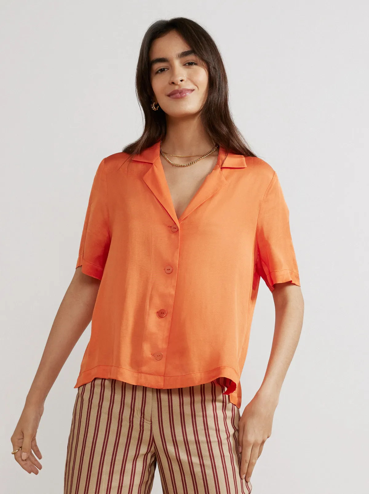 Cammy Tangerine Top