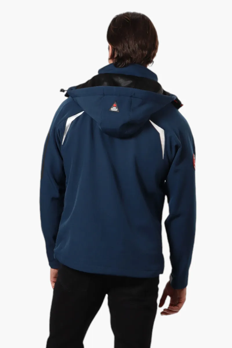 Canada Weather Gear Hooded 5 Zip Pocket Lightweight Jacket - Navy