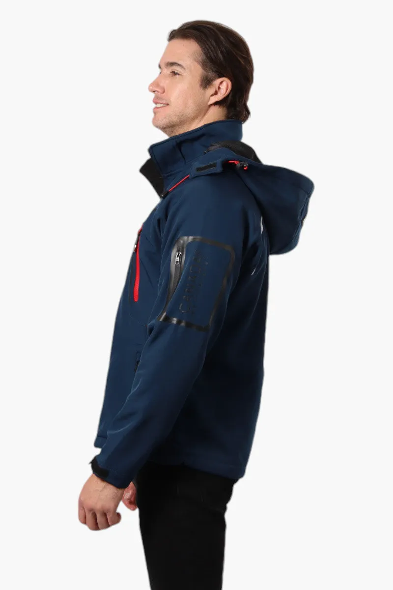 Canada Weather Gear Hooded 5 Zip Pocket Lightweight Jacket - Navy