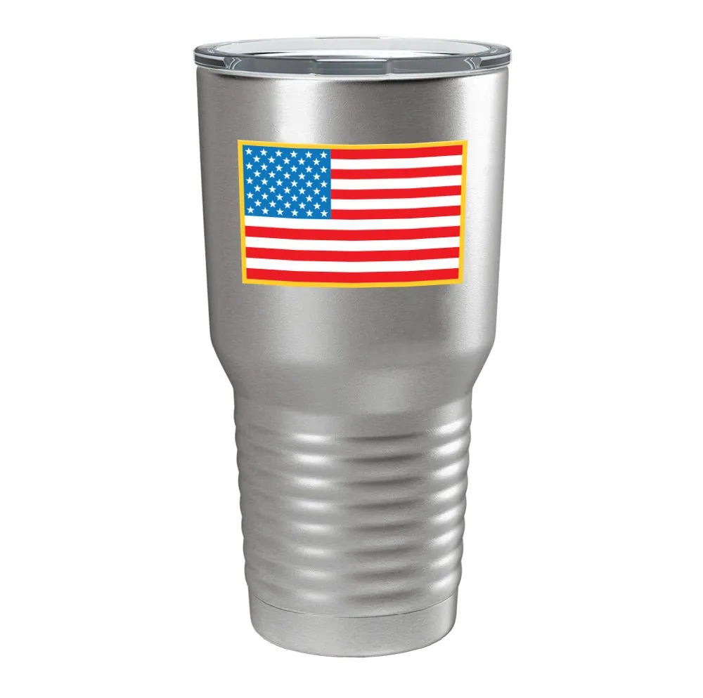 Color US Flag Tumbler