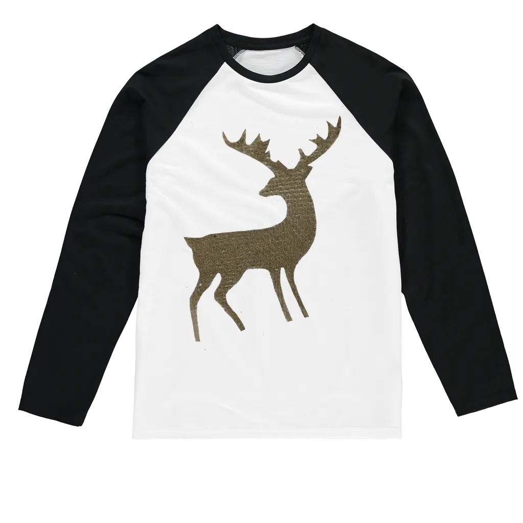 Deer Sublimation Baseball Long Sleeve T-Shirt