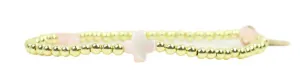 Ella Stacker Stretch Bracelet - Pink