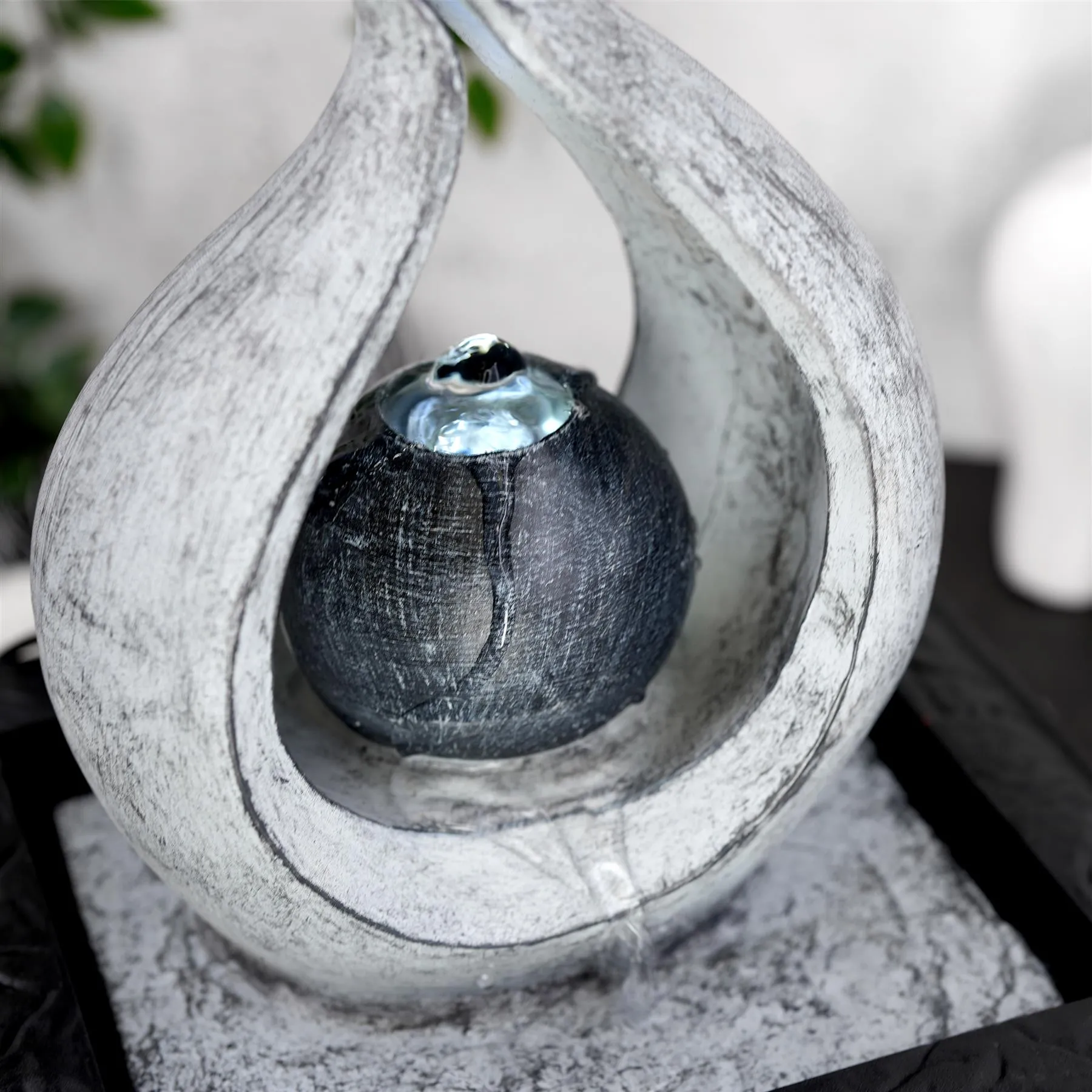 Flame Water Feature Indoor With LED