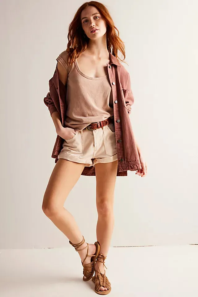 Free People We The Free Bout Time Tee - Misty Mink