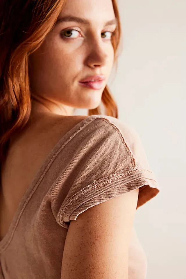Free People We The Free Bout Time Tee - Misty Mink