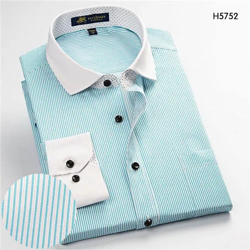 High Quality Stripe Long Sleeve Shirt #H57XX