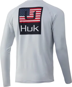 HUK HUK'D up Americana Pursuit Fishing Shirt