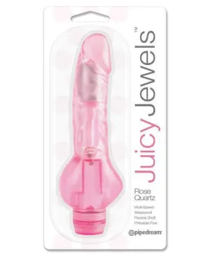 Juicy Jewels Rose Quartz Vibrator - Pink