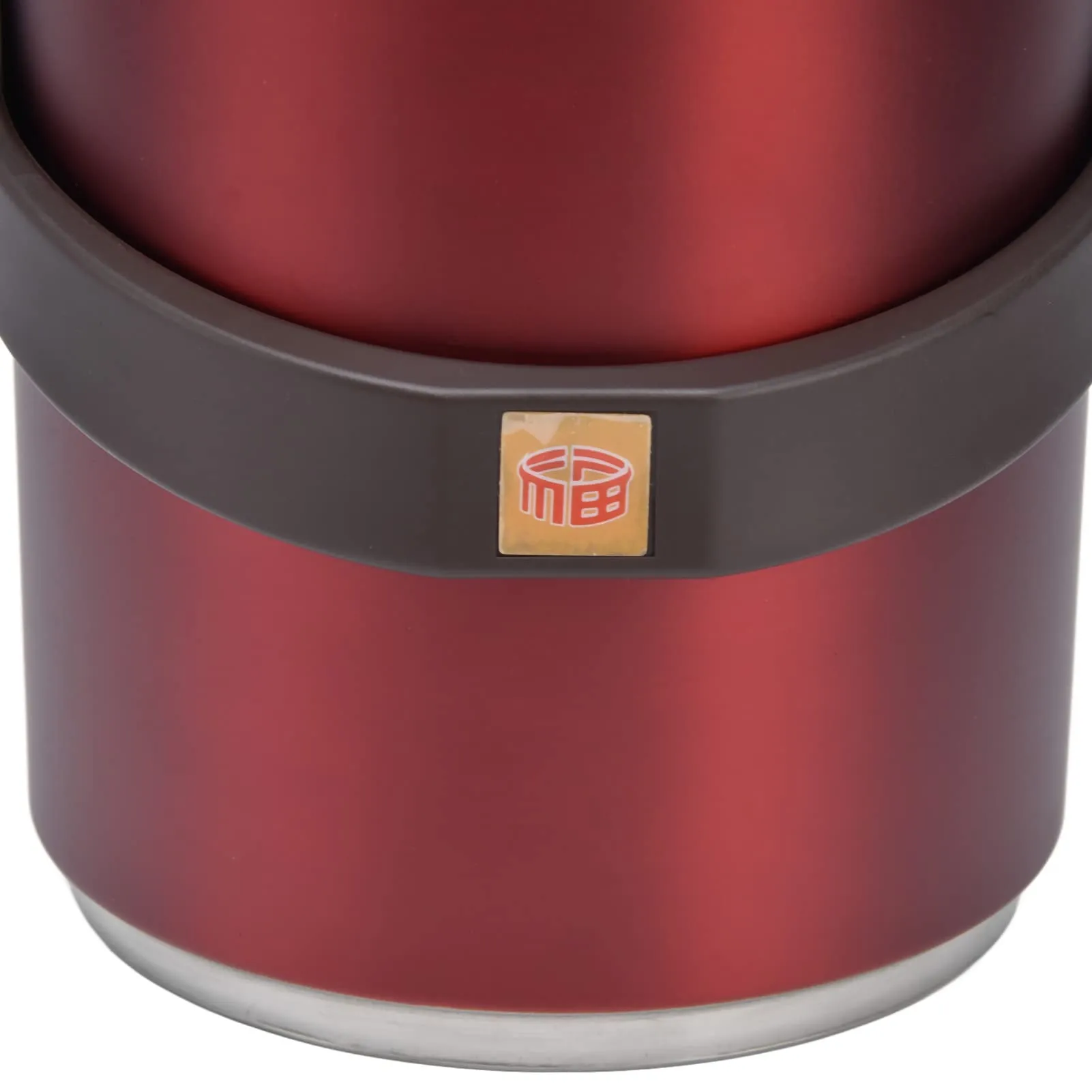Layered Lunch Containers, Deep and Shallow Styles Insulated Lunch Containers 304 Stainless Steel Material for Work for Red