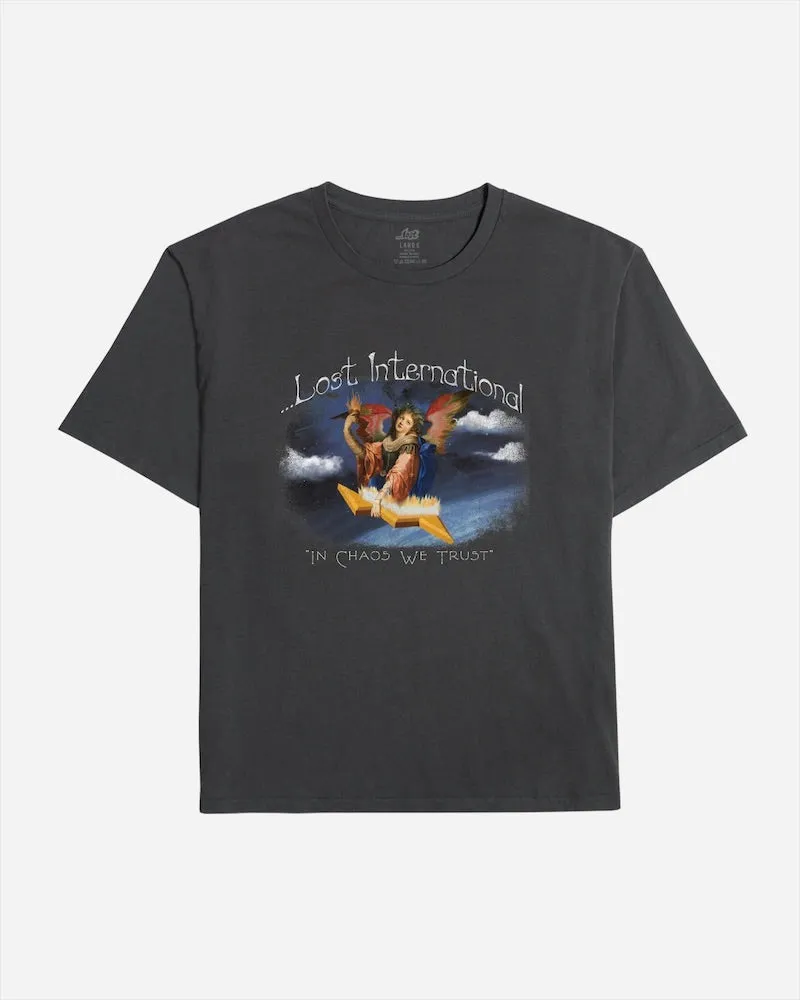Lost ENTERPRISES Celestial Boxy Tee - VINTAGE BLACK