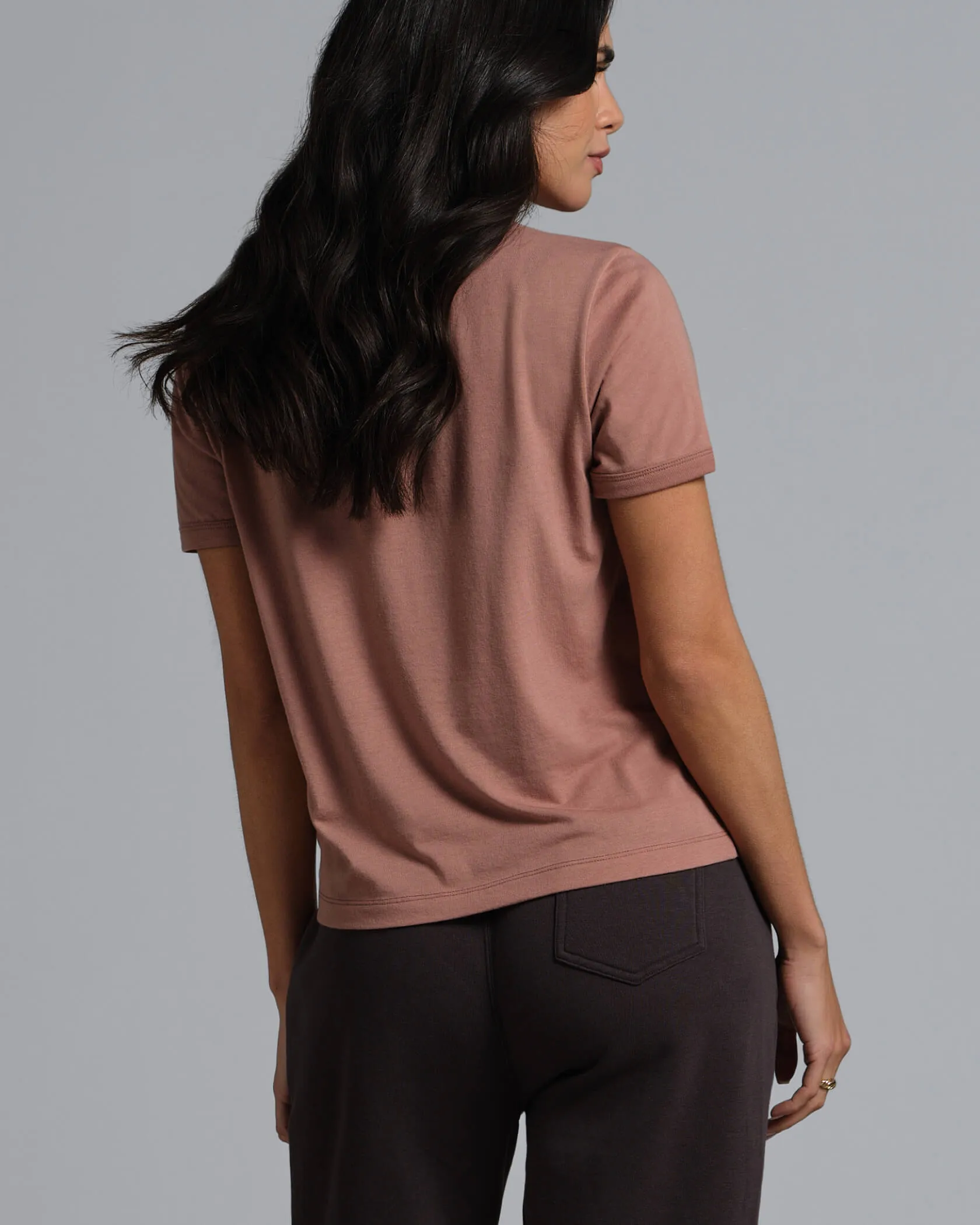 Municipal Women's Tomboy T-Shirt - MAUVE