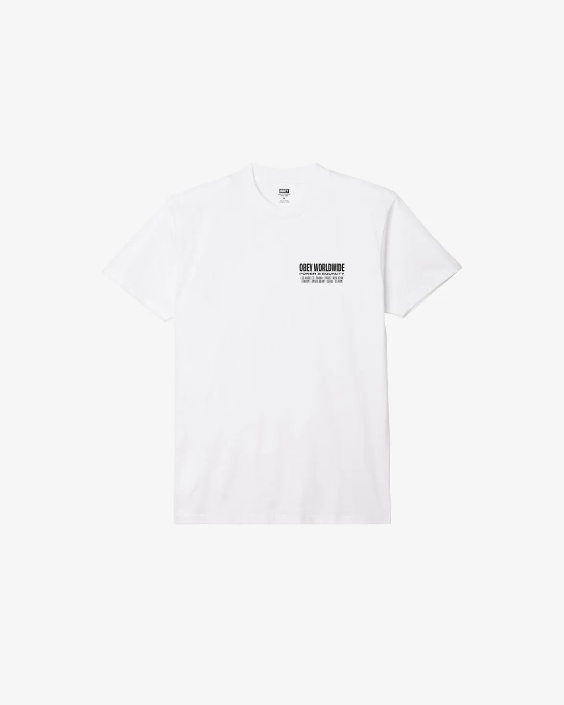Obey WORLDWIDE POWER & EQUALITY CLASSIC T-SHIRT - WHITE