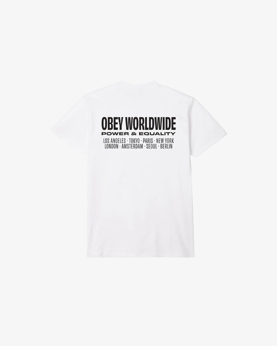 Obey WORLDWIDE POWER & EQUALITY CLASSIC T-SHIRT - WHITE