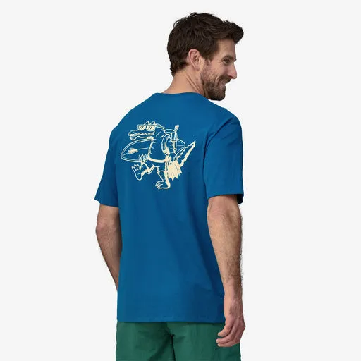 Patagonia  Water People Organic Pocket T-Shirt - WATER PEOPLE GATOR: ENDLESS BLUE
