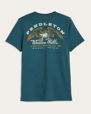 Pendleton MEN'S EAGLE GRAPHIC TEE - ATLANTIC/MULTI