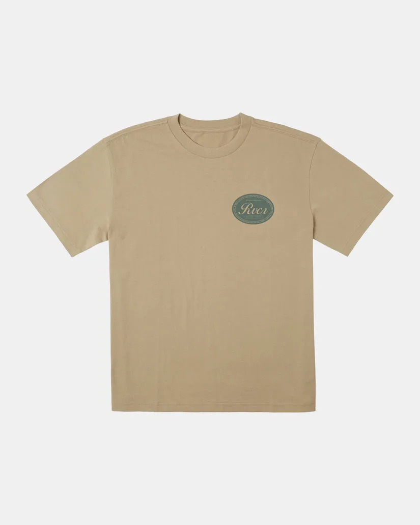 RVCA CLASSIC SEAL TEE - KHAKI