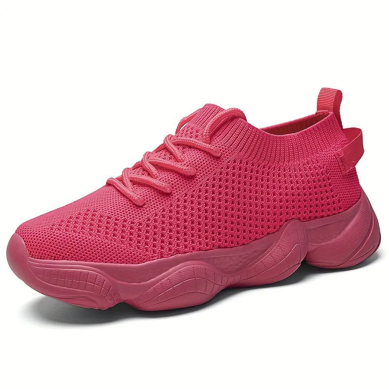 Stylish Lightweight Easy Walkers Soft Sole Woven Mesh Sneakers