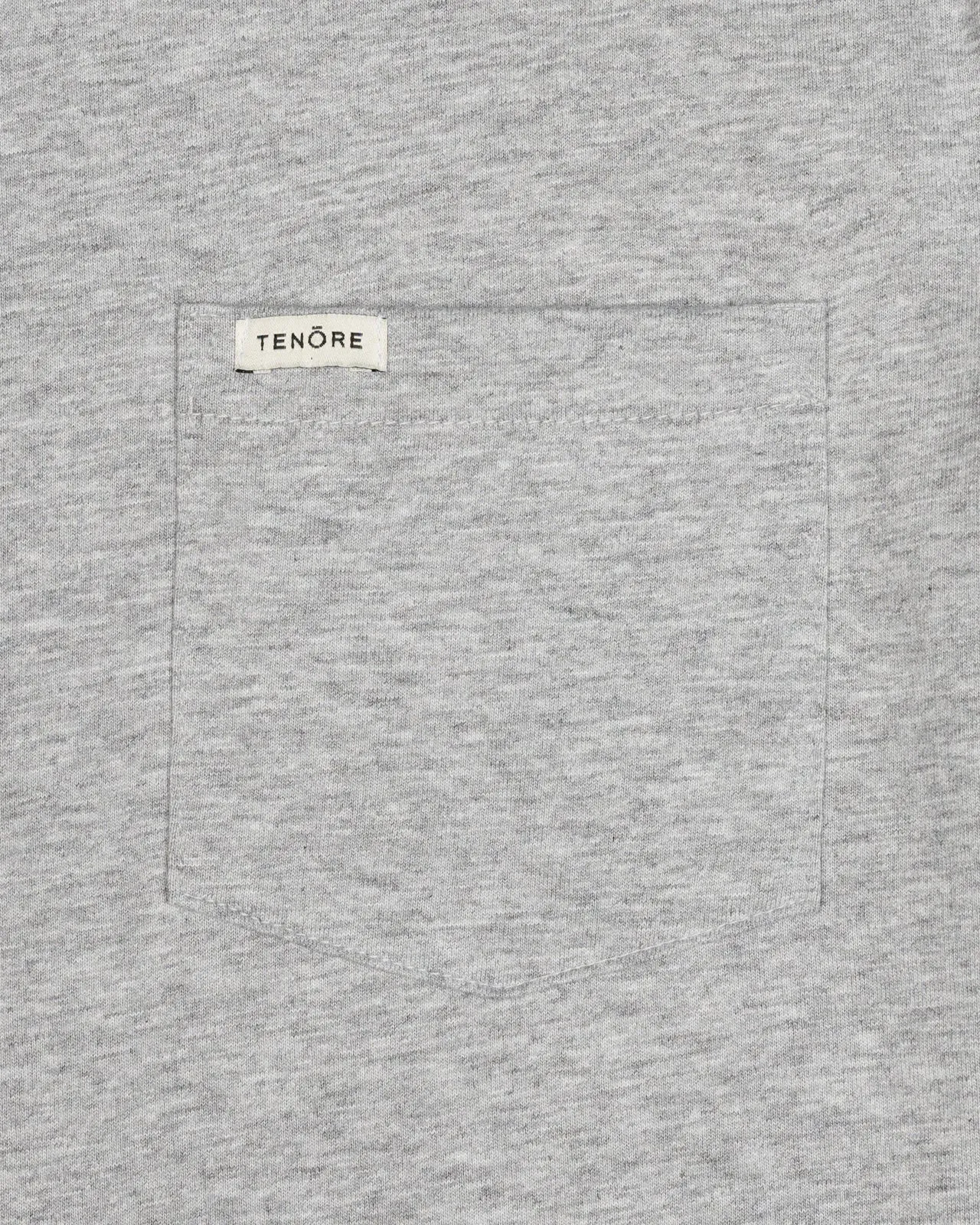 Tenore Classic Pocket Tee - HEATHER GREY