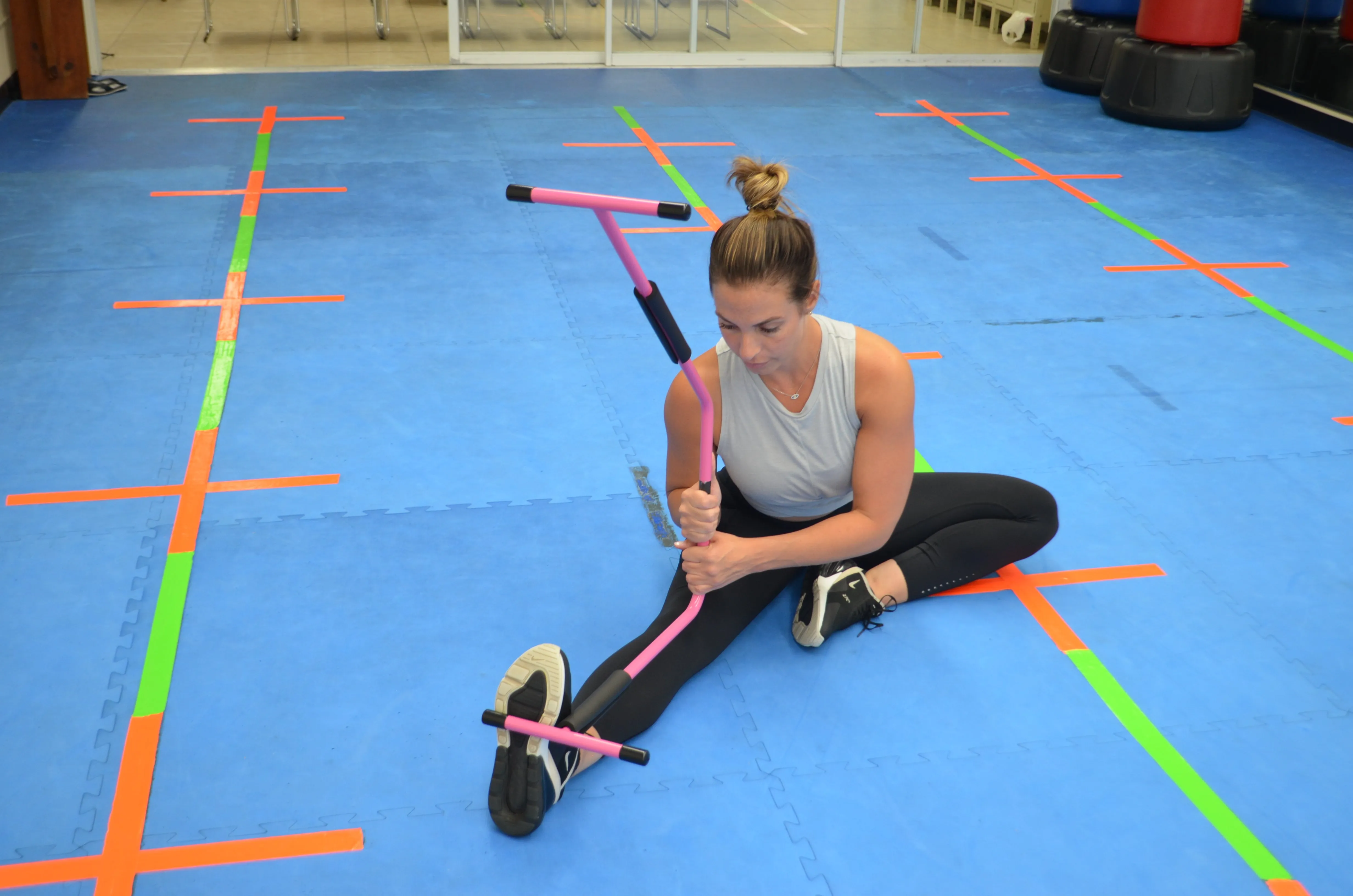 Wellness Center Bundle - Pink Shape Stretch - (2) Body Stretch Bars and 24 x 36" Stretch Guide