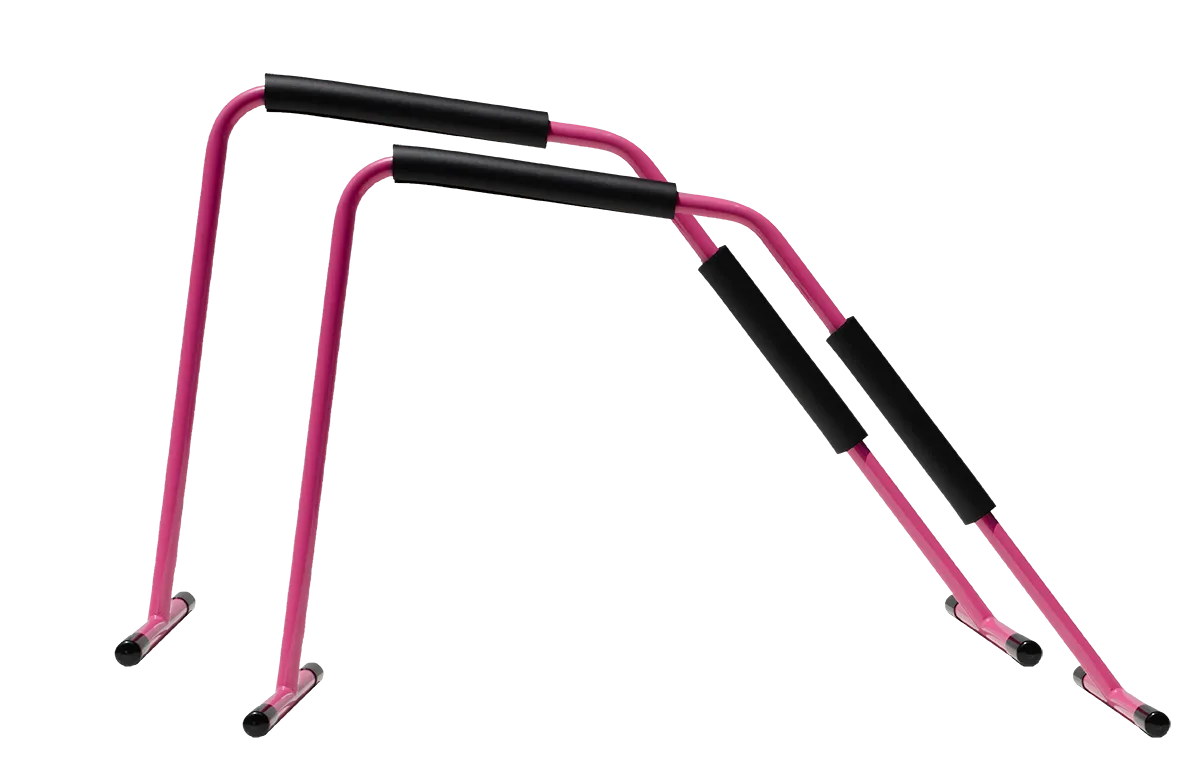 Wellness Center Bundle - Pink Shape Stretch - (2) Body Stretch Bars and 24 x 36" Stretch Guide
